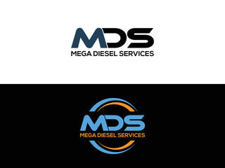 mds letter original monogram logo design.eps