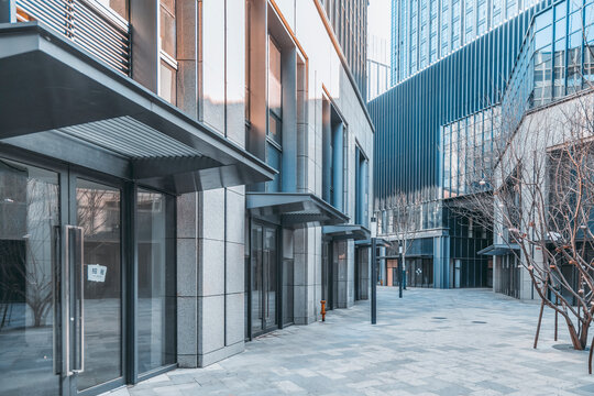 modern office building in the city