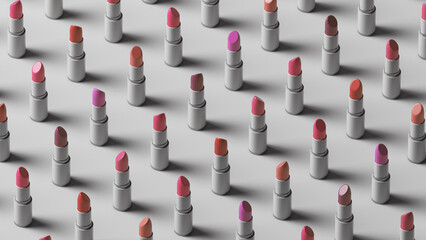 3d lipstick pattern