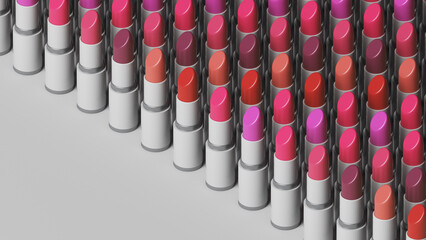 3d lipstick pattern