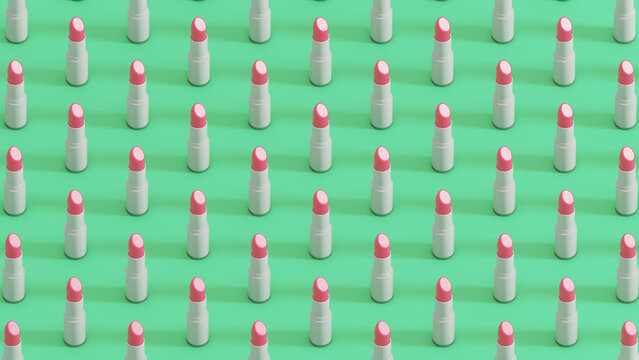 3d lipstick pattern