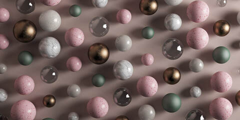 3d spheres pattern