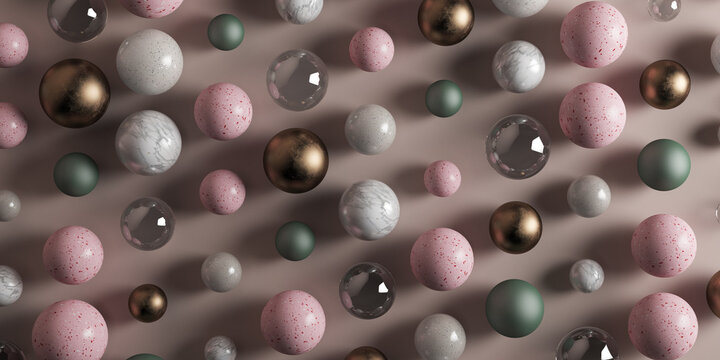 3d spheres pattern