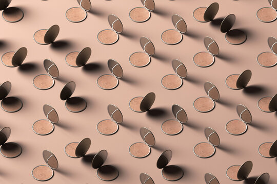 3d make-up mirror pattern