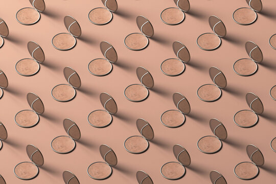 3d make-up mirror pattern