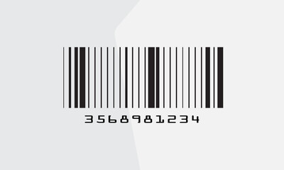 barcode packaging product scan for the unique identification number data scan vector icon