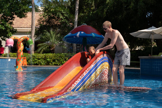 Pool with dad