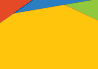 Yellow paper cut layered with space for text. Back to school background.