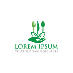 nature food logo , restaurant logo