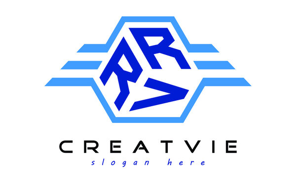 RRV three letter geometrical wings logo design vector template. wordmark logo | emblem logo | monogram logo | initial letter logo | typography logo | business logo | minimalist logo |