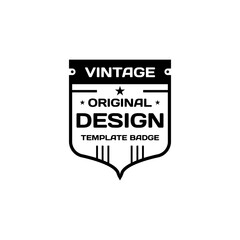 Vintage business badges vector design retro style