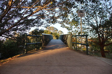 Bridge on a shared path in Noosaville, Sunshine Coast, Queensland, Australia.