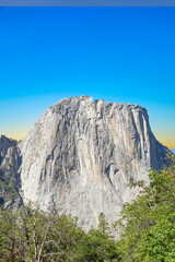 el capitan rock in Yosemite valley