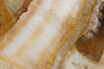 The texture of natural polished smooth natural marble stone Onyx. For abstract home decoration, close-up.