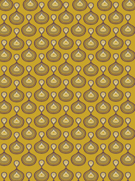 Circular Repeating Retro Pattern