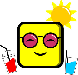 emoticons and drinks