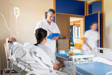 healthcare staff working in a hospital