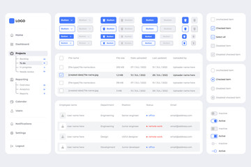Icon button table input radio button design sources