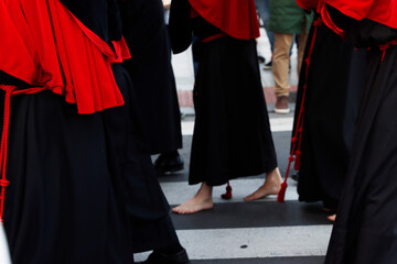 Parade during the Holy Week in Spain