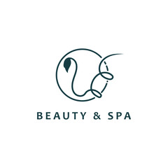 Beauty spa logo design template. salon icon vector