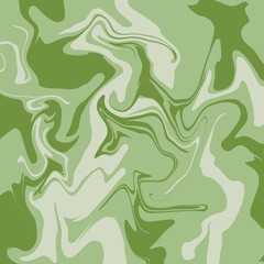Fototapeta na wymiar Abstract green and white wavy background 