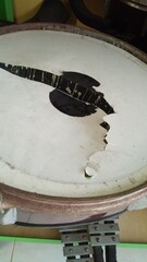 Broken snare drum for photo objects, flyers, illustrations, education, training, skills,...