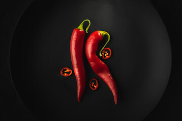 Hot and spicy chilli pepper