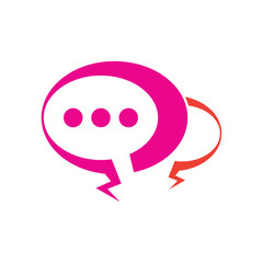 Speech bubble Logo template vector illustration
