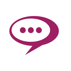 Speech bubble Logo template vector illustration