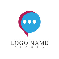 Speech bubble Logo template vector illustration