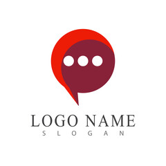 Speech bubble Logo template vector illustration