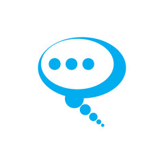 Speech bubble Logo template vector illustration
