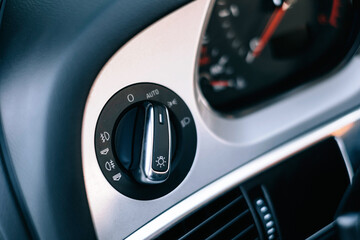Headlight switch, fog lights, automatic control of switching on and off the car light.