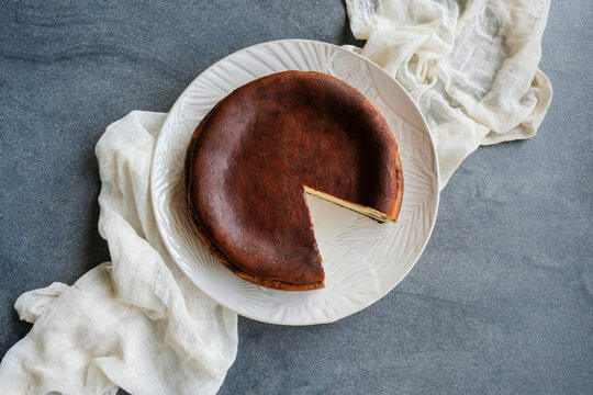 Delicious homemade pastry. Burnt Marble Basque Cheesecake. Great for parties, family and friends gatherings or between meals snack