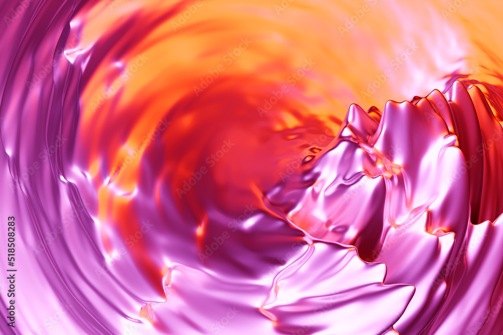 Poster 3d illustration of a abstract purple background with scintillating circles and gloss. illustration b