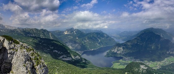 Österreich Hallstatt Wandern Sommer 2022 Dachstein Berg Alpen Panorama