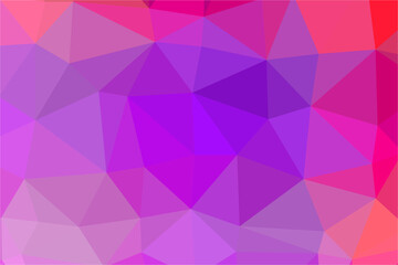 Multicolor polygon pattern. Low poly design. Vector illustration
