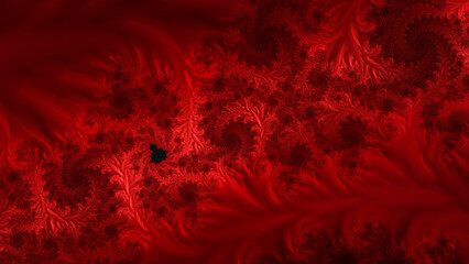 Fototapeta na wymiar red fractal abstract art