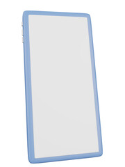 3D smartphone isolated White screen mockup ,mobile phone 3d render illustration