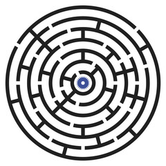 round maze (labyrinth) for leisure time