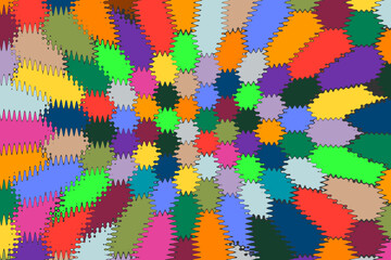 background image created with colorful hexagonal images