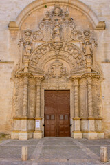 Montesión, fachada principal, que presenta una portada de finales del XVII y que ha sido explicada como precedente de las portadas retablos, Palma, Mallorca, balearic islands, Spain