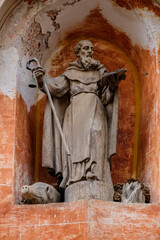 San Antonio en la fachada de la iglesia, Convento y hospital de Sant Antoni de Palma. Sant...