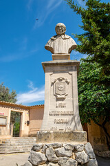 Fototapeta na wymiar monumento a Fray Antonio Raimundo Pascual, Andratx, Mallorca, balearic islands, Spain