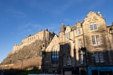 Fototapeta na wymiar castillo de Edimburgo, siglo XII, Edimburgo, Lowlands, Escocia, Reino Unido