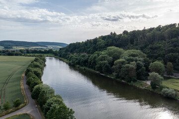 Landscape and panorama  view of drone