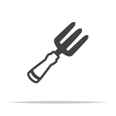 Gardening fork icon transparent vector isolated