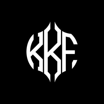 KKF letter logo. KKF best black background vector image. KKF Monogram logo design for entrepreneur and business.
