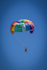 vue de personnes fessant du parapentes 