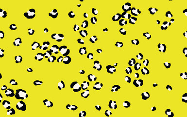 Abstract modern leopard seamless pattern. Animals trendy background. Color decorative vector stock illustration for print, card, postcard, fabric, textile. Modern ornament of stylized skin